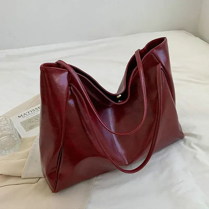 Large Vegan Leather Shopper Bag
