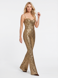 Glamorous Gold Sequin Jumpsuit