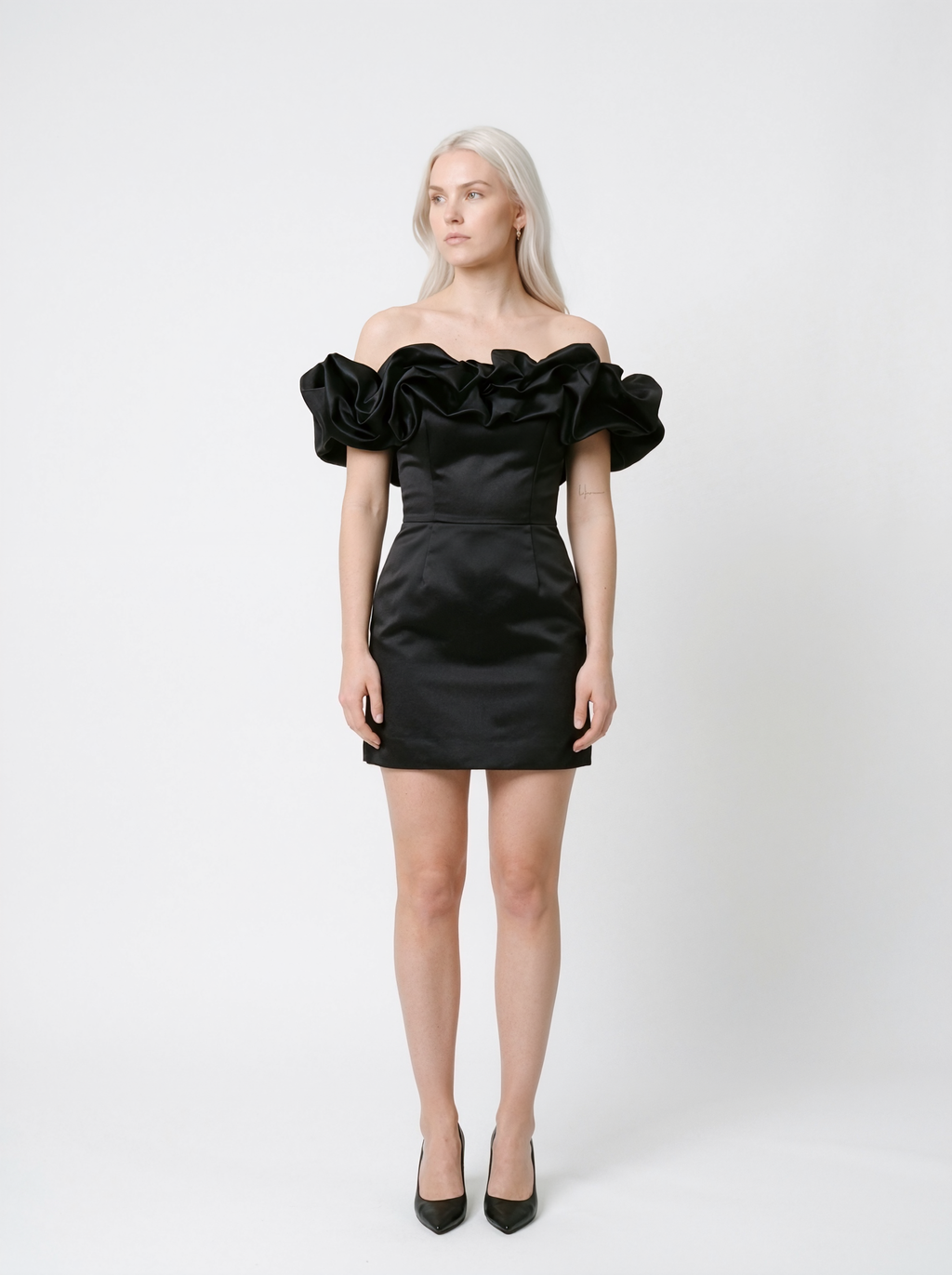 Off Shoulder Ruched Cocktail Dress