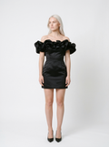 Off Shoulder Ruched Cocktail Dress
