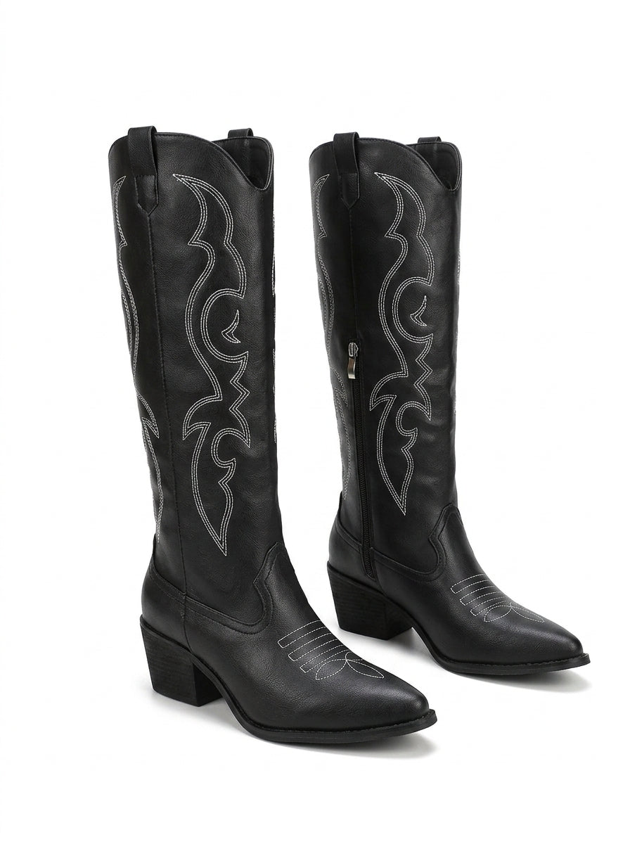 Western High Shaft Cowboy Boots