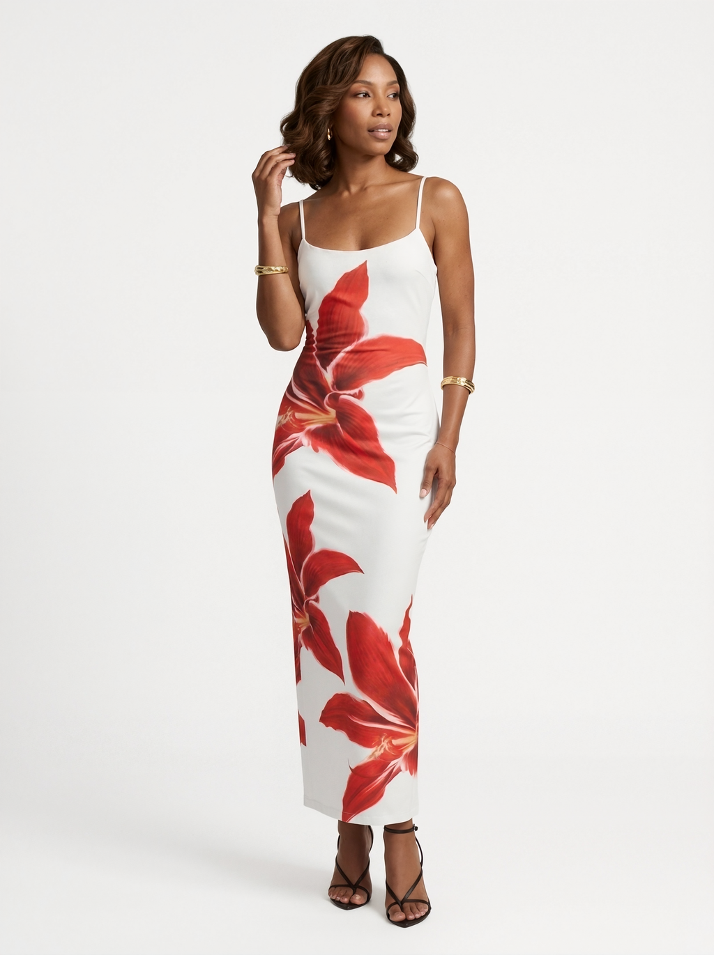 Floral Slip Midi Dress