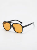 Orange Tinted Aviator Sunglasses