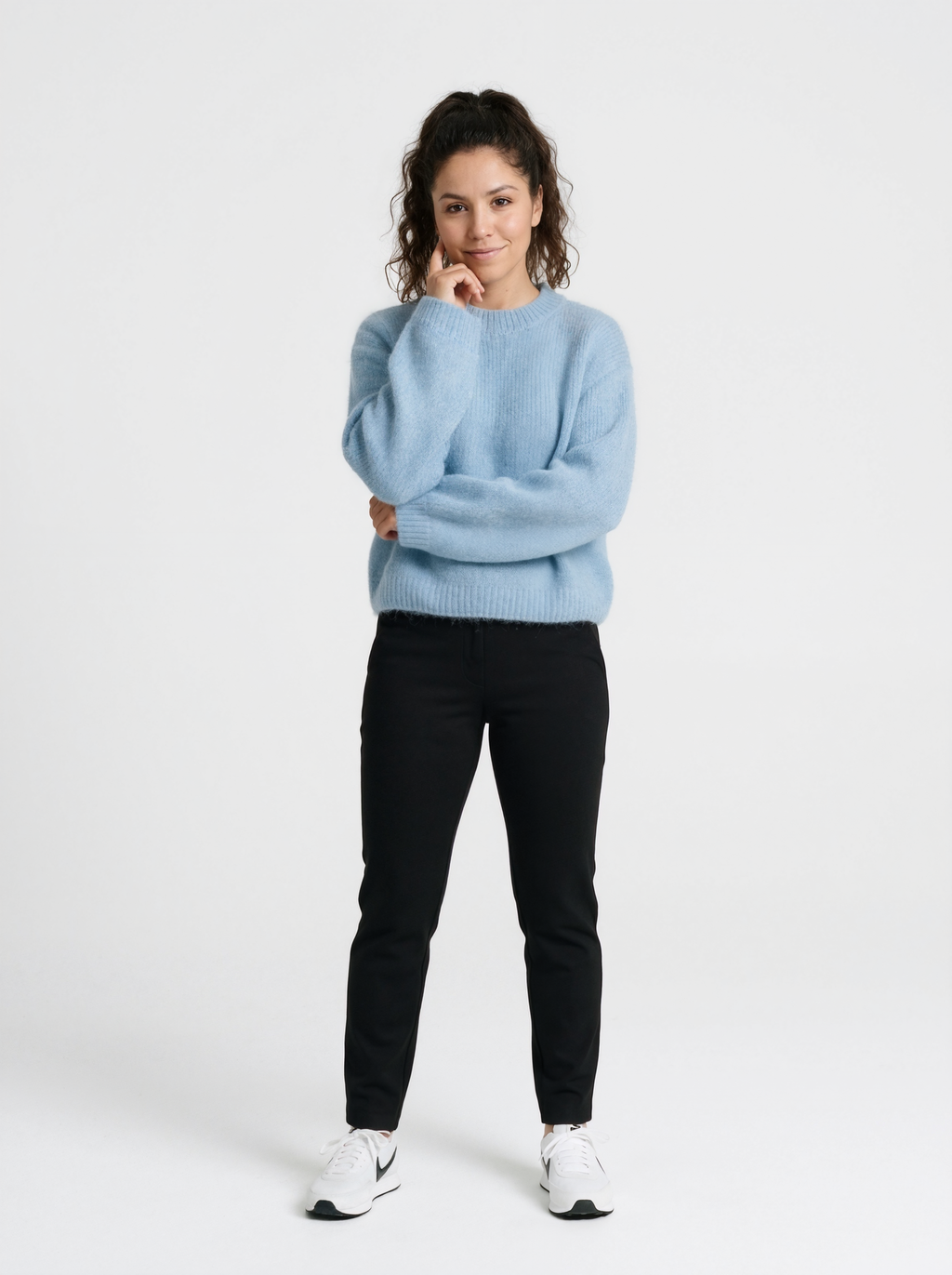 Relaxed Mohair Blend Sweater