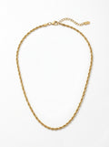 Adjustable Gold Rope Chain Necklace