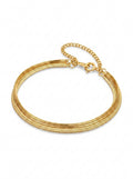 Waterproof Gold Herringbone Bracelet