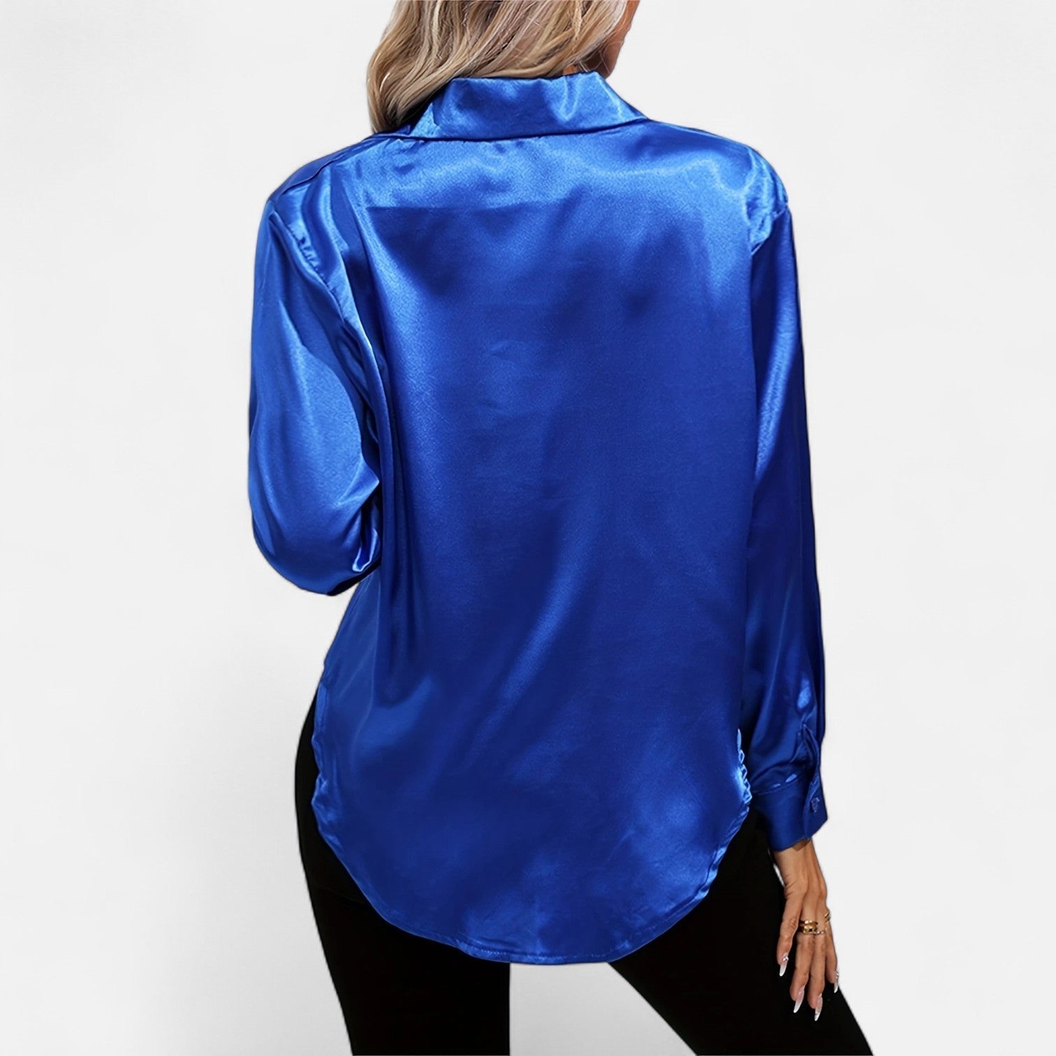 Satin Long Sleeve Blouse
