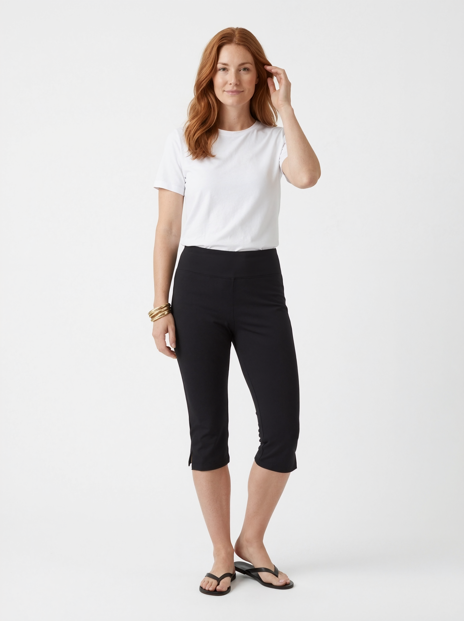 Relaxed High-Waist Cropped Shorts
