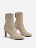 Suede Heeled Ankle Boots