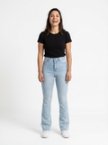 High Waist Stretch Flared Denim Jeans