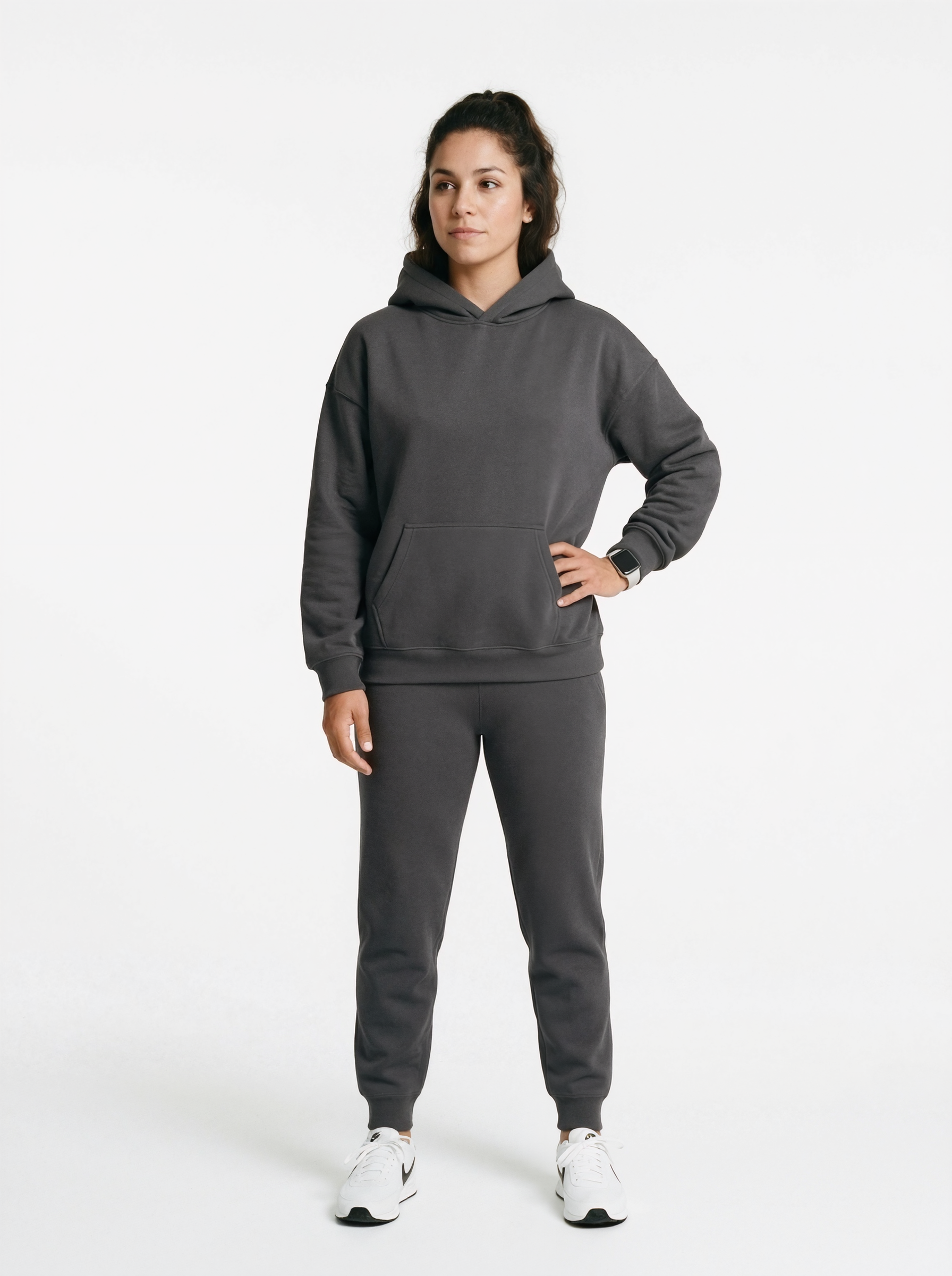 Casual Kangaroo Pocket Pullover Hoodie