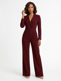 Tailored Wide Leg Jumpsuit