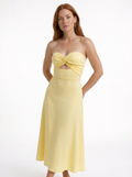 Strapless Cutout Maxi Dress
