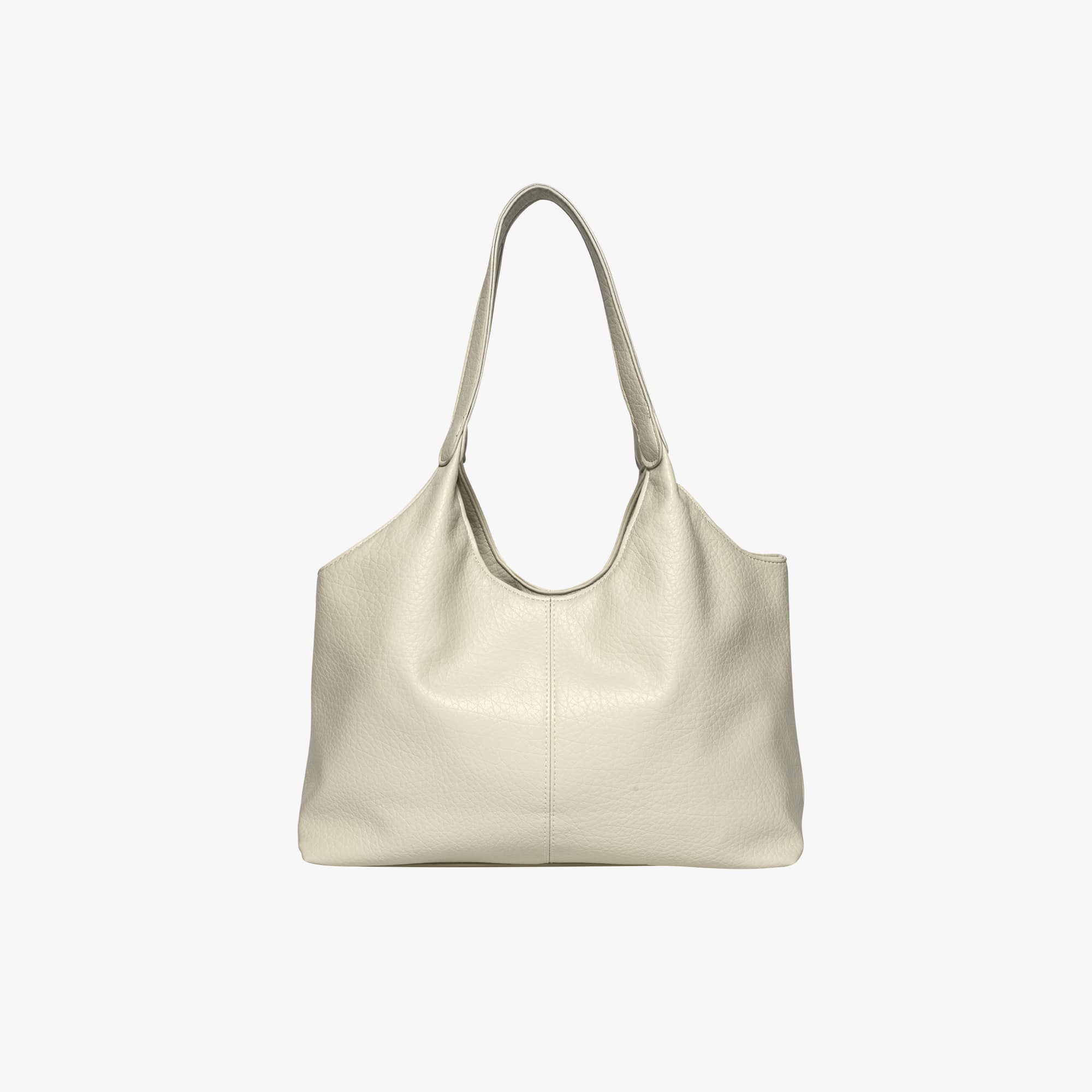 Oversized Slouchy Vegan Leather Shoulder Tote Bag
