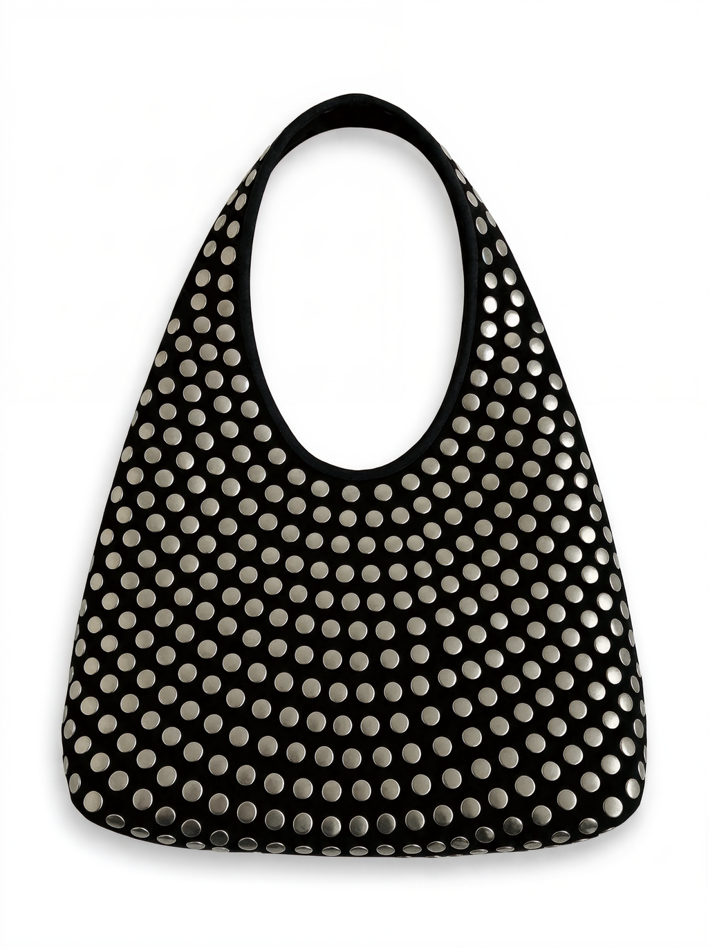 Studded Hobo Shoulder Bag