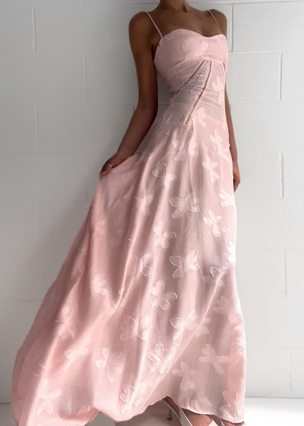 Jacquard Corset Maxi Dress