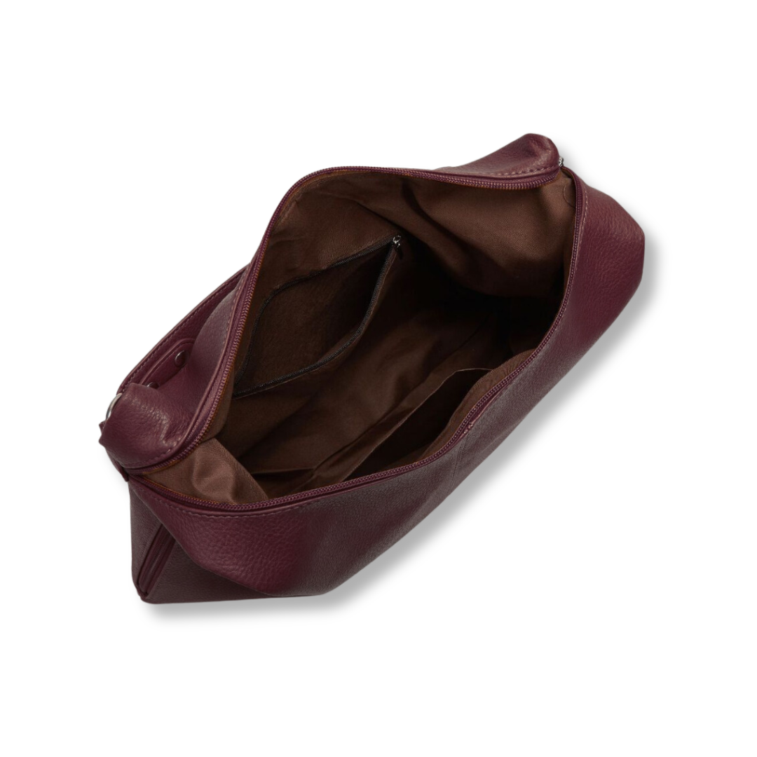 Vegan Leather Hobo Shoulder Bag