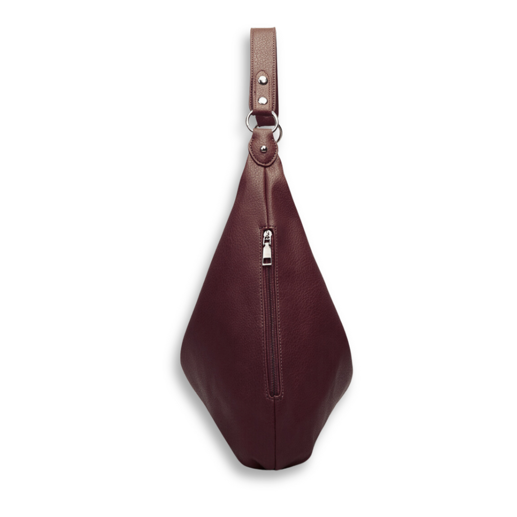 Vegan Leather Hobo Shoulder Bag