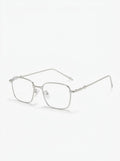 Silver Rectangular Eyeglasses