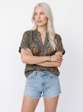 Paisley Print Blouse