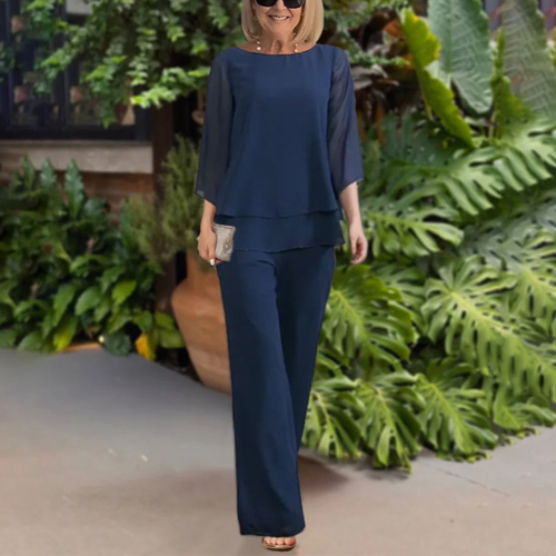 3/4 Sleeve Relaxed Pant Set