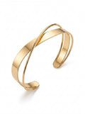 Gold Crossover Bracelet