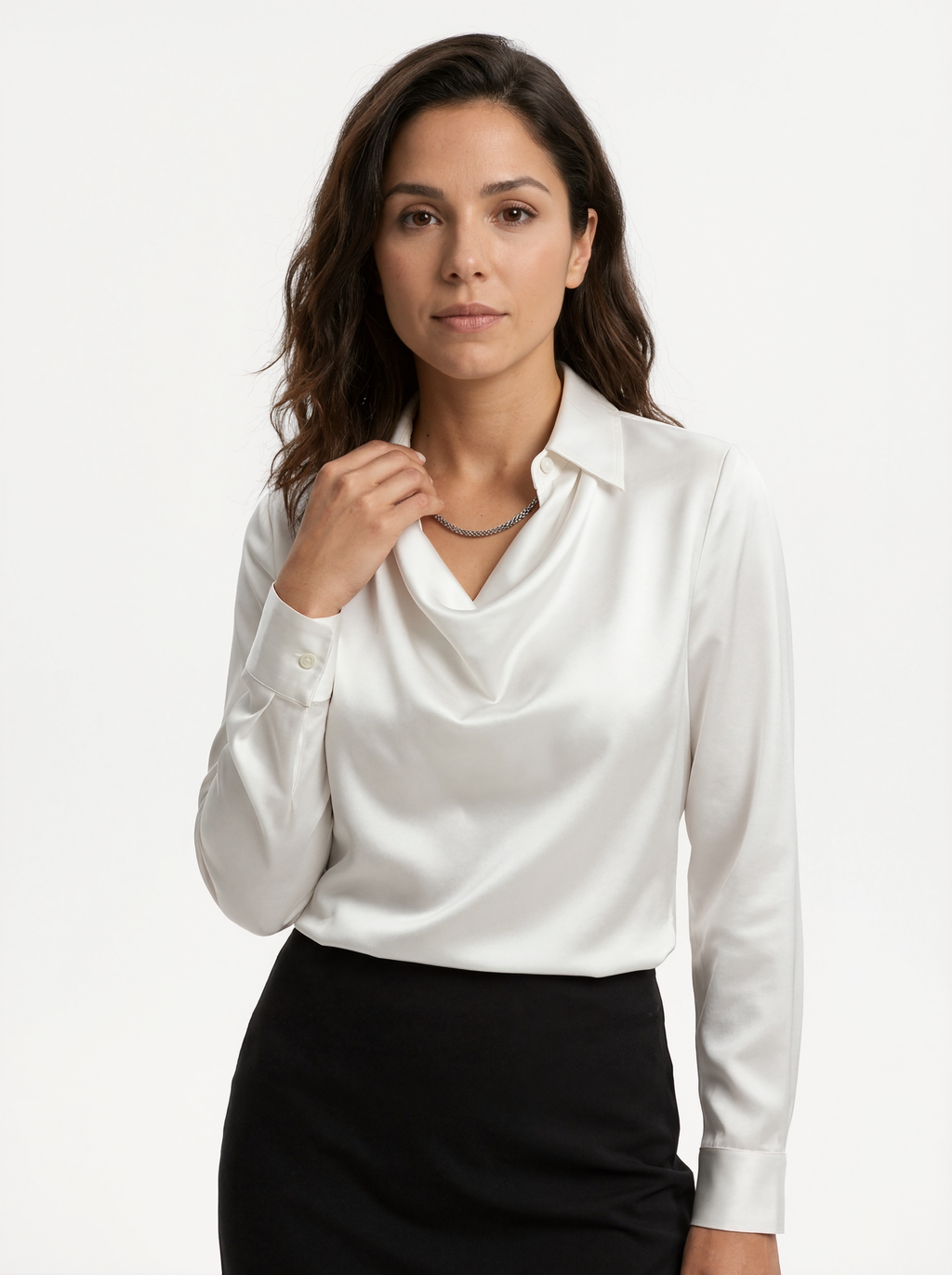 Relaxed Fit Draped Blouse