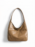 Spacious Vegan Leather Shoulder Bag