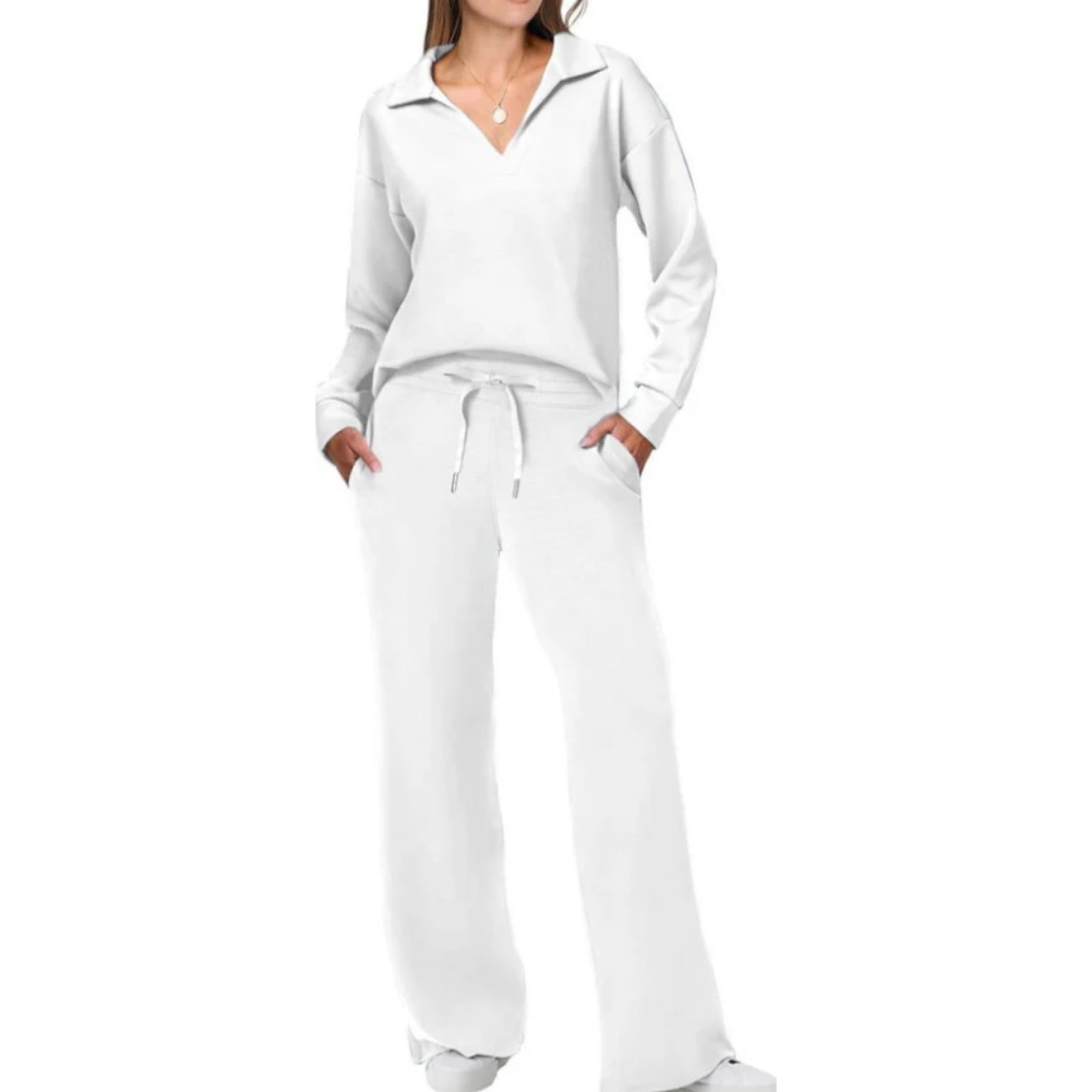 Soft Blue Relaxed Fit Loungewear Set
