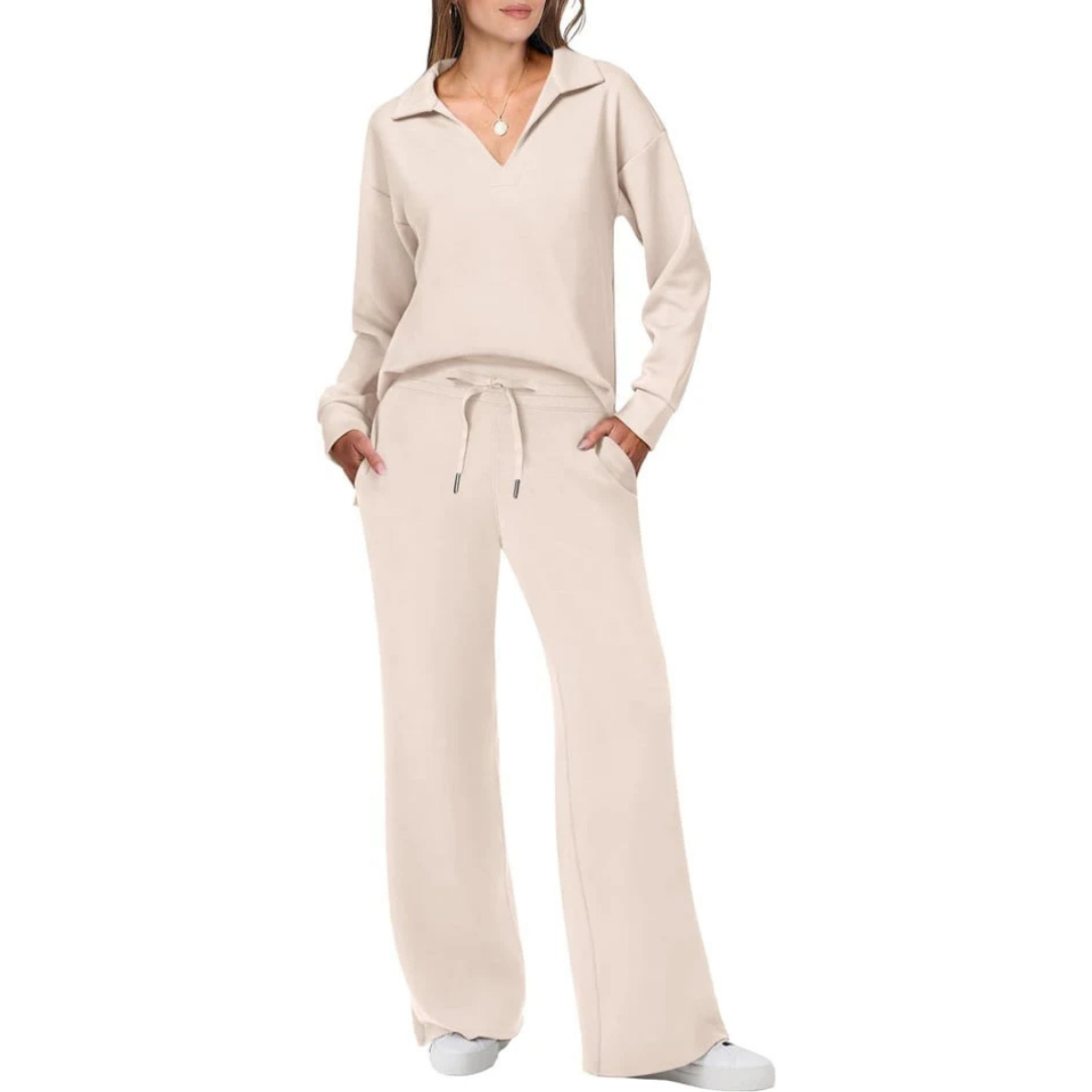 Soft Blue Relaxed Fit Loungewear Set