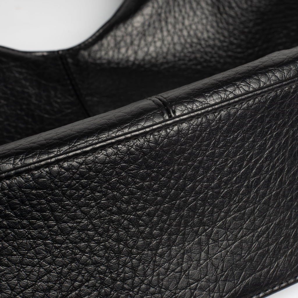 Oversized Slouchy Vegan Leather Shoulder Tote Bag