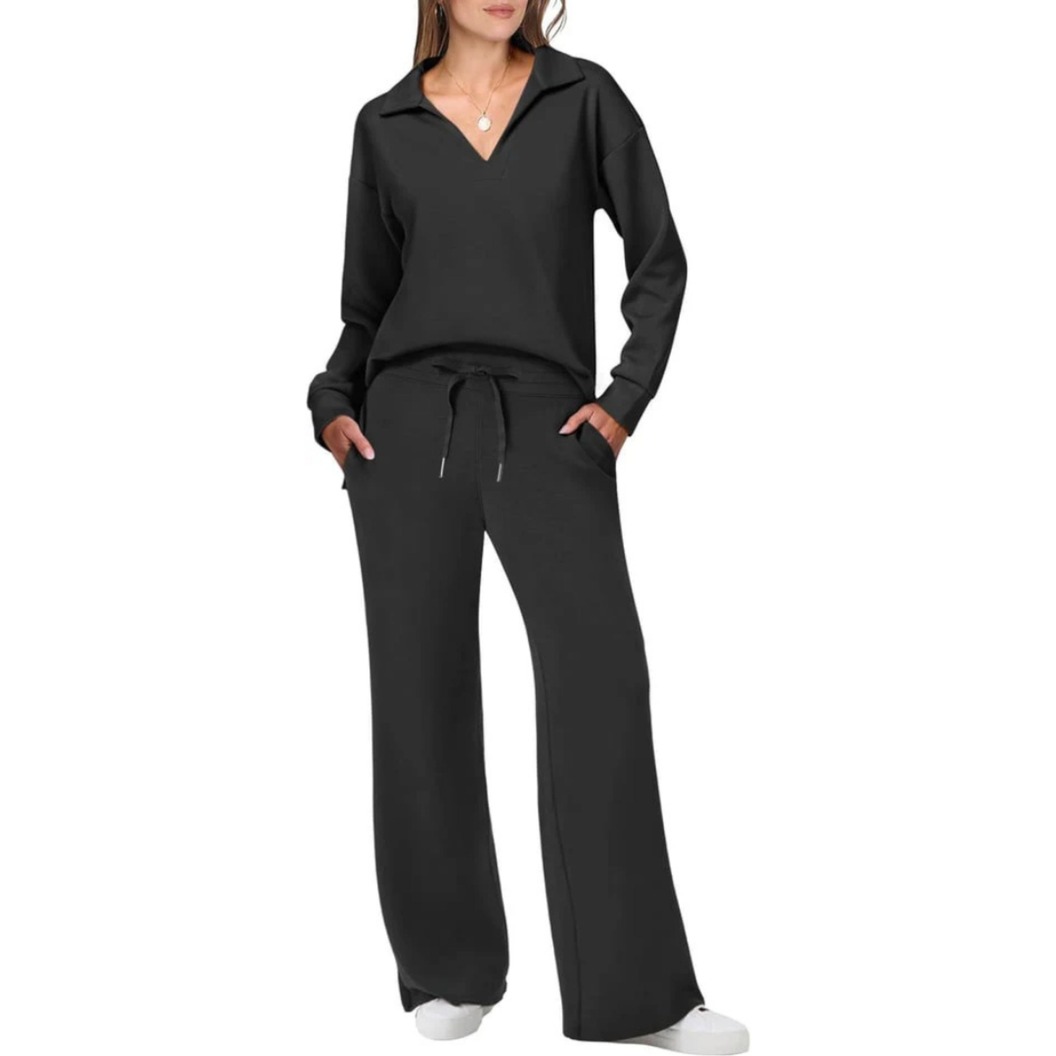 Soft Blue Relaxed Fit Loungewear Set