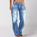 High Waist Cropped Wide Leg Jeans