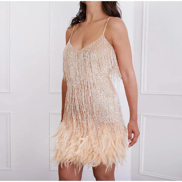 Sequin Cocktail Midi Dress