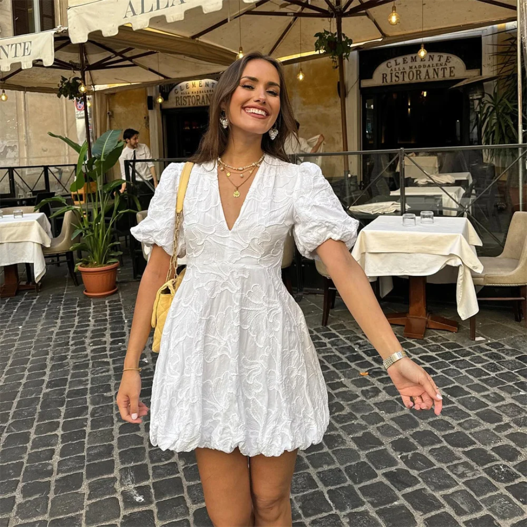 Italian Textured Midi Dress