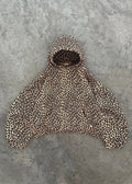 Relaxed Fit Leopard Print Hoodie