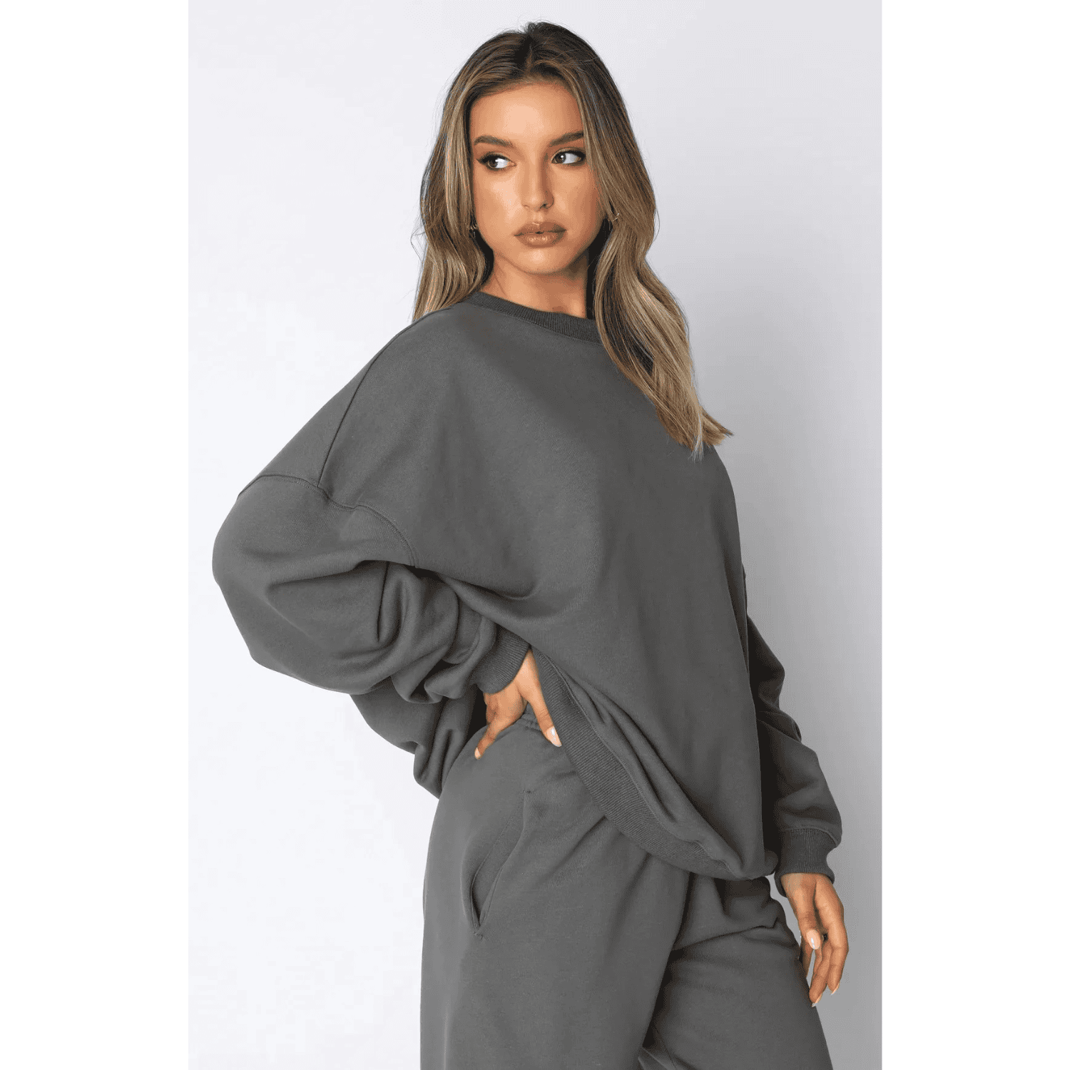 Oversized Crew Neck Lounge Set