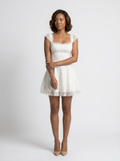 Lace Trim Mini Dress