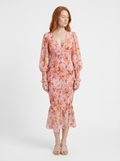 Floral Smocked Midi Dress