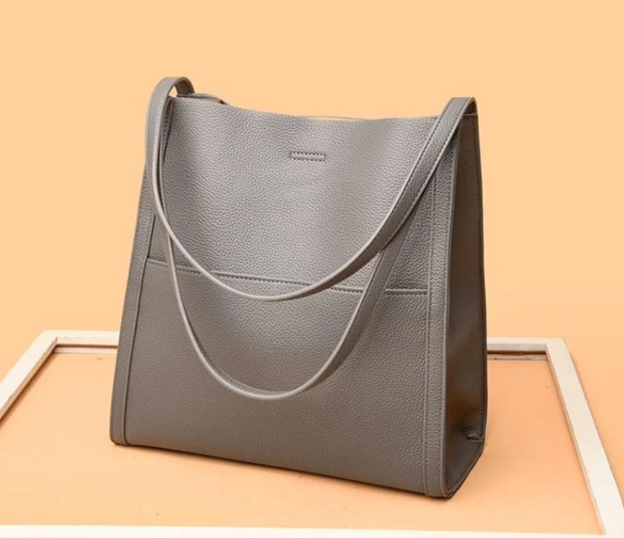 Pebbled Convertible Shoulder Bag