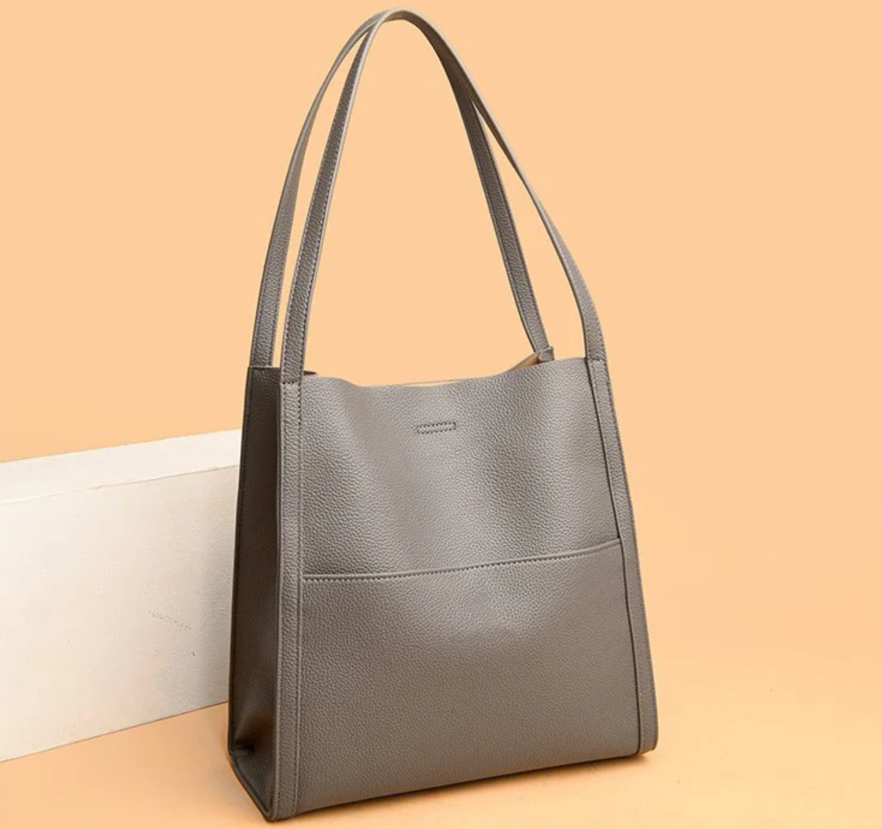 Pebbled Convertible Shoulder Bag