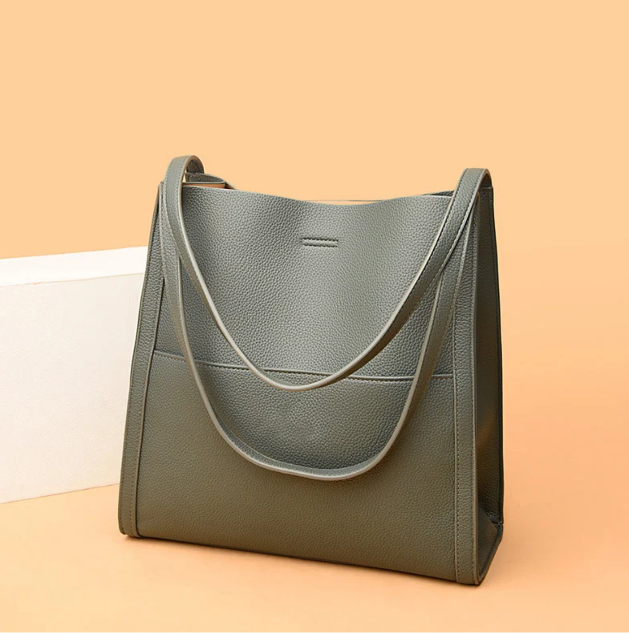 Pebbled Convertible Shoulder Bag