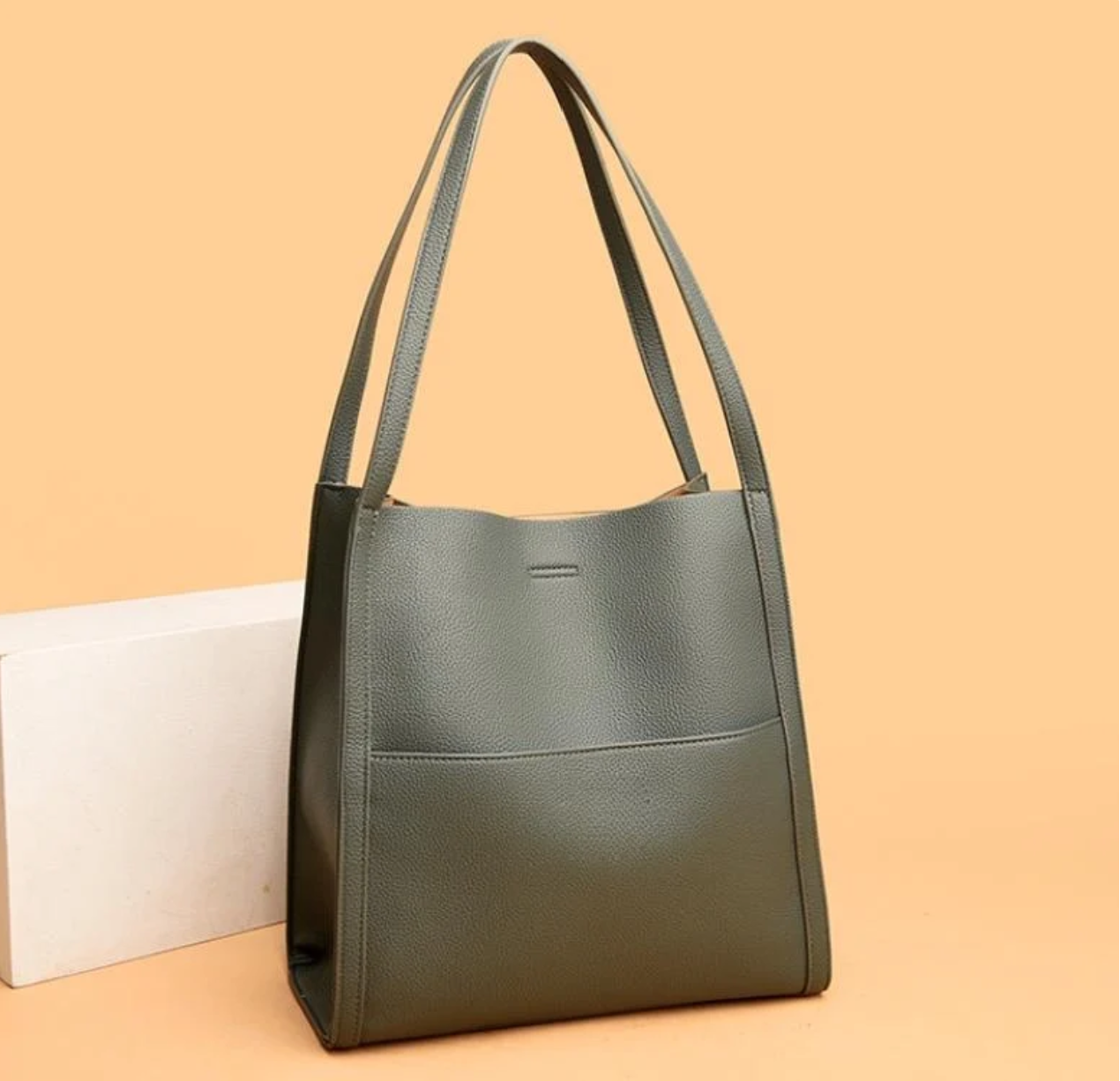 Pebbled Convertible Shoulder Bag