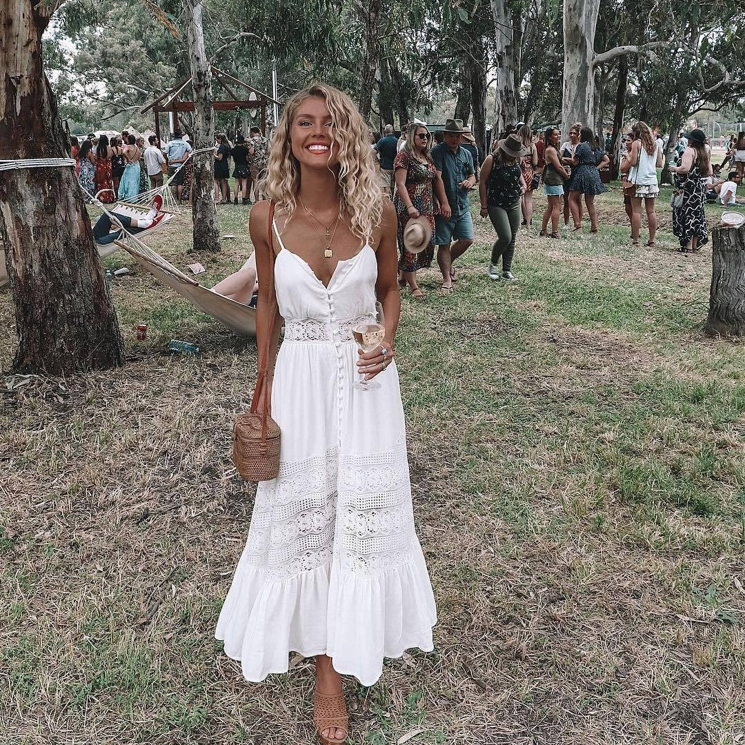 White Summer Maxi Dress