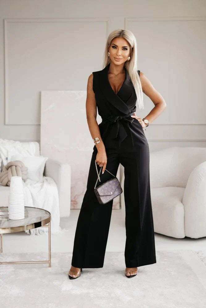 Sleeveless Wrap Jumpsuit
