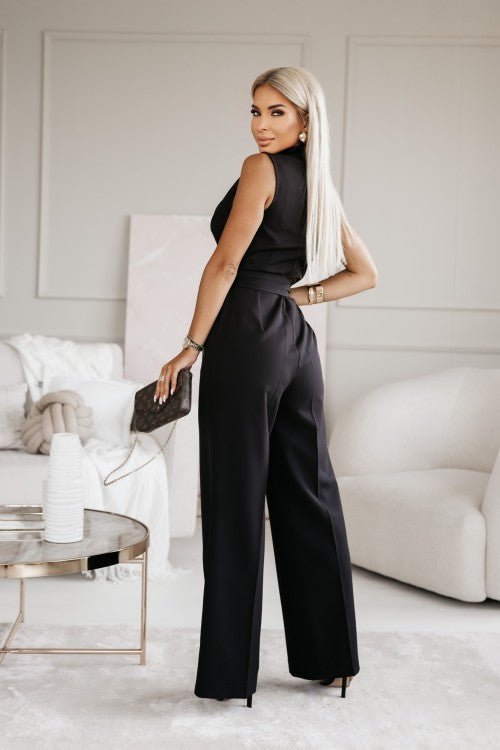 Sleeveless Wrap Jumpsuit
