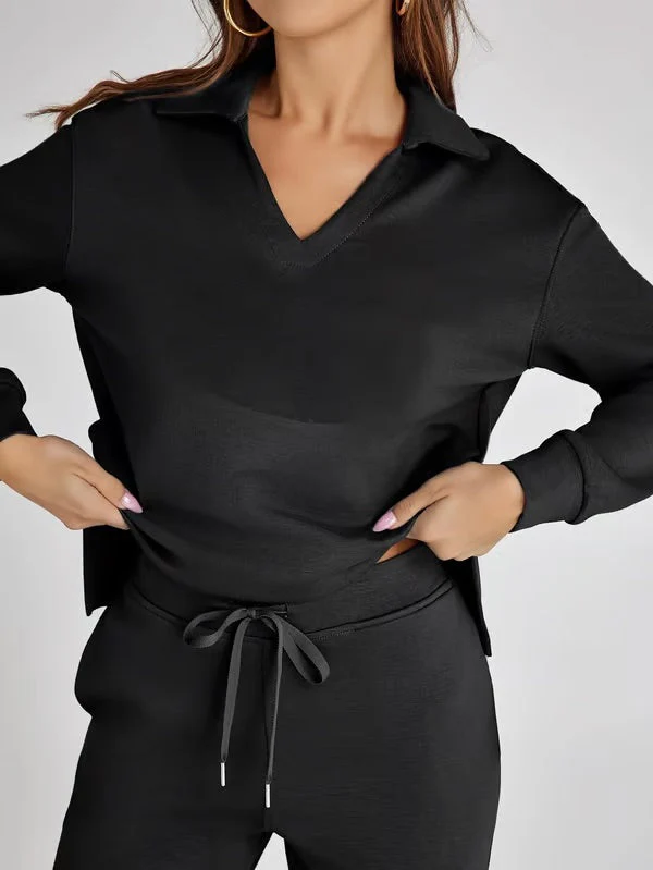 Collared Lounge Set