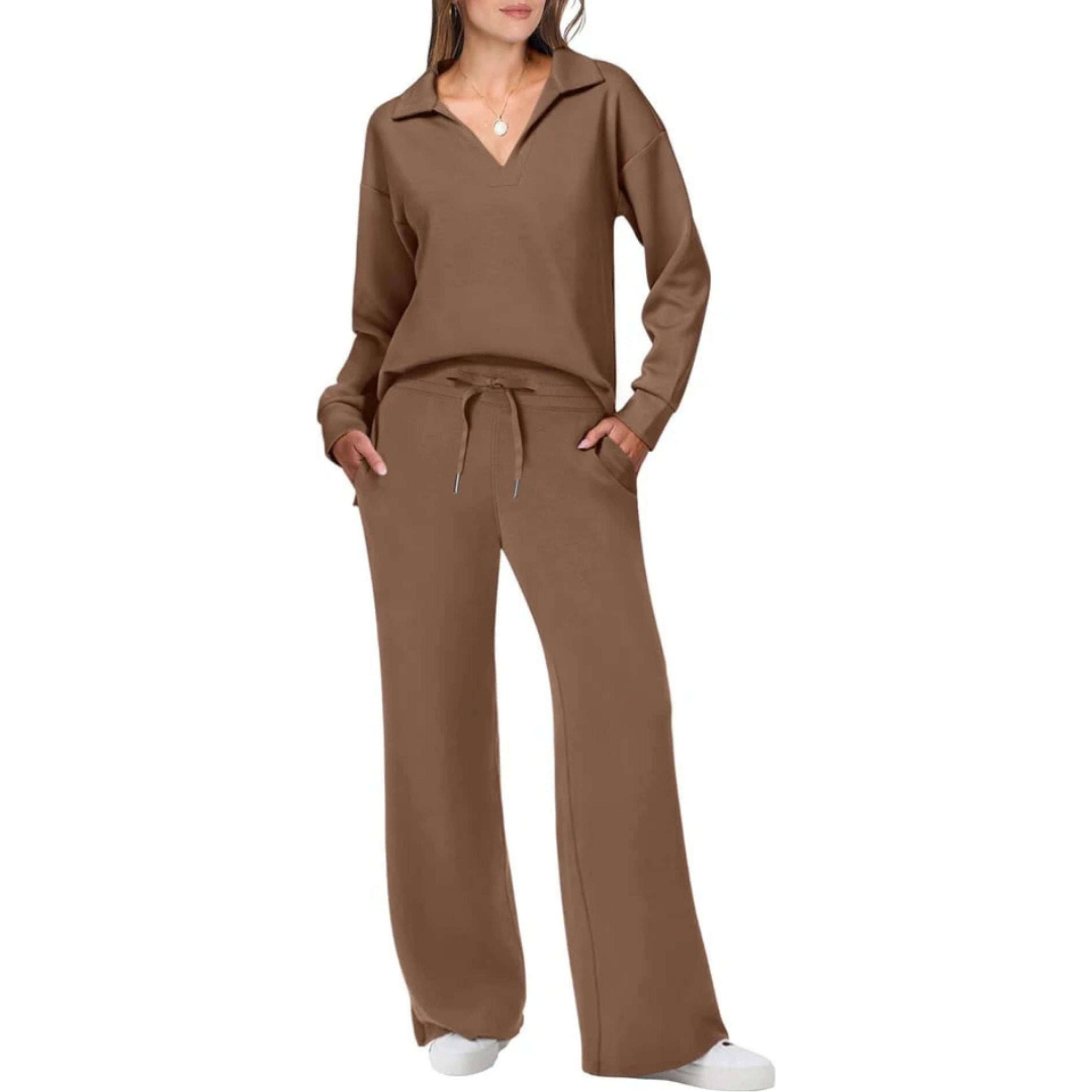 Soft Blue Relaxed Fit Loungewear Set