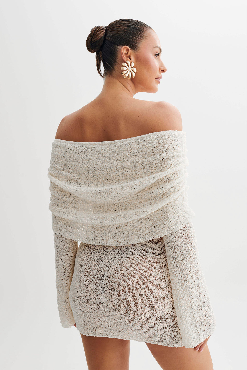 Sparkle Off Shoulder Mini Dress