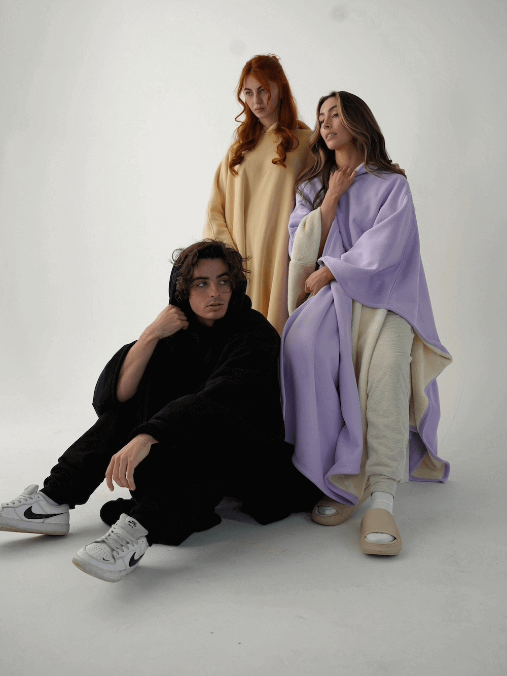 Oversized Hooded Wearable Blanket